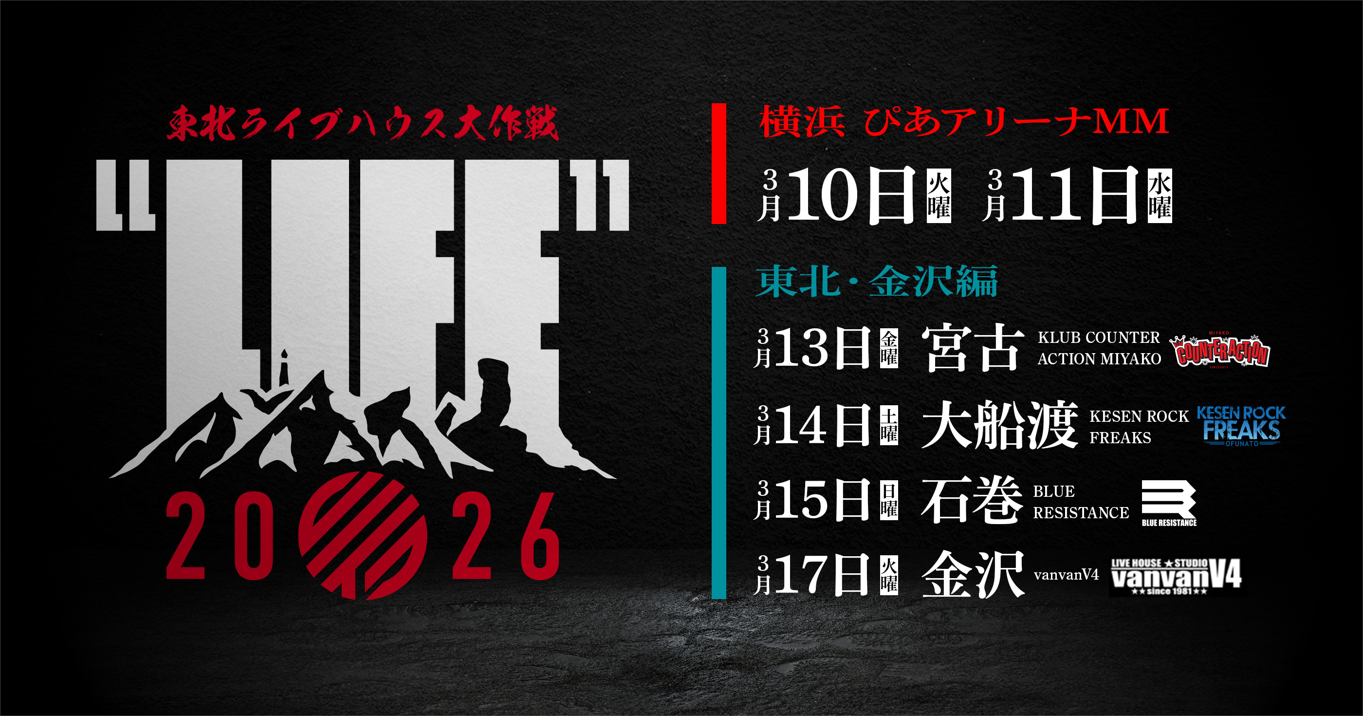 東北ライブハウス大作戦"LIFE"2026